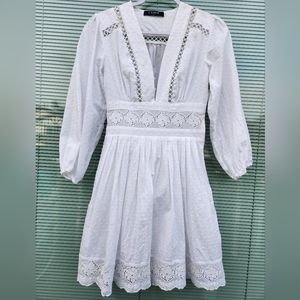 White woman dress